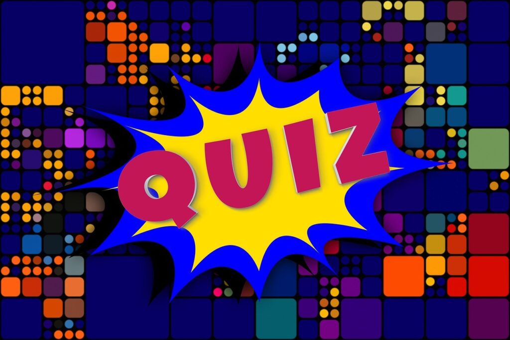 Grafik mit dem Word Quiz