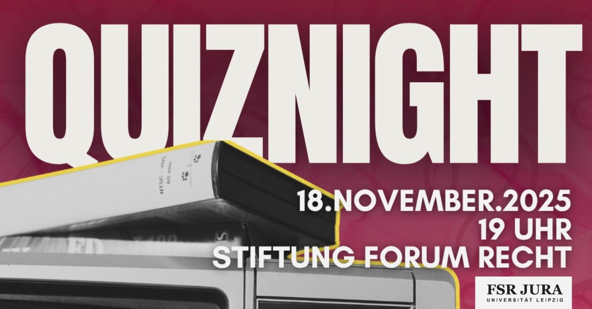 Plakat für die Quiznight mit dem FSR