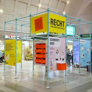 Pop-Up-Ausstellung "Recht - Spielregeln des Alltags"